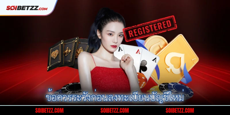 ขอควรระวงกอนลงทะเบยนบญชใหม